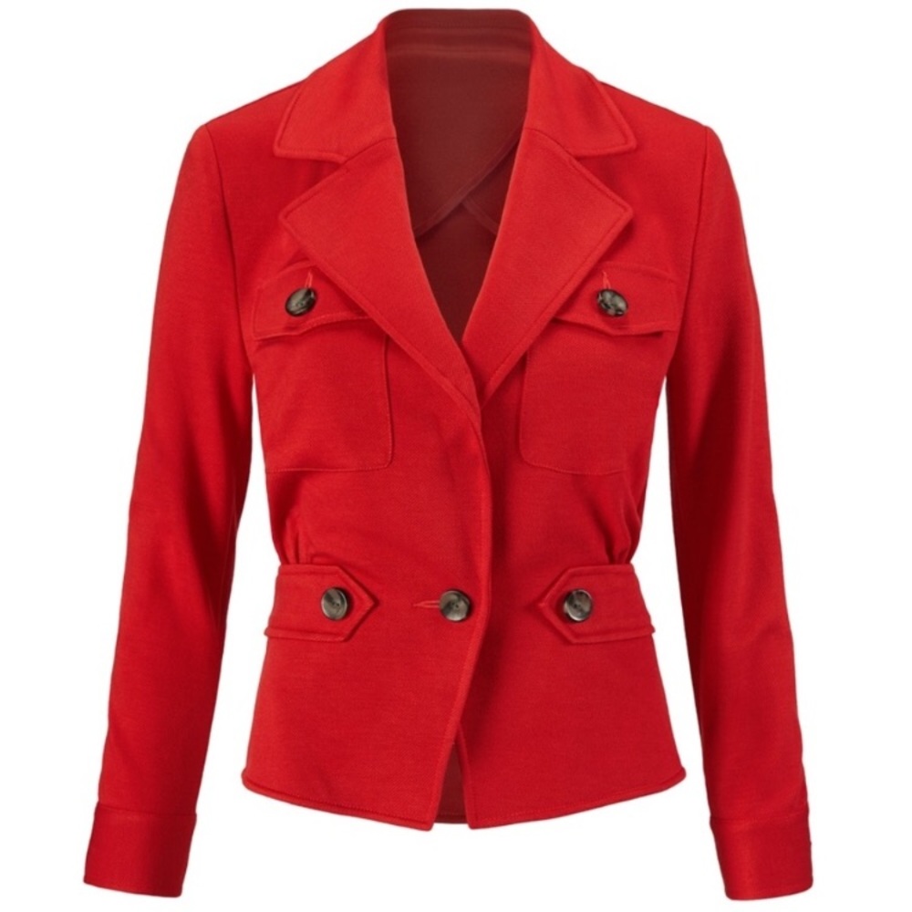 NWOT CAbi “LRJ” Little Red Jacket Sz 10 Fall 2017